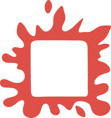 Abstract frame illustration. Bubble shape design element