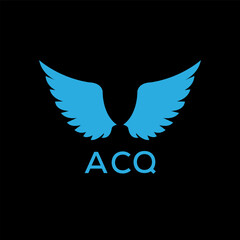 ACQ Letter logo design template vector. ACQ Business abstract connection vector logo. ACQ icon circle logotype.
