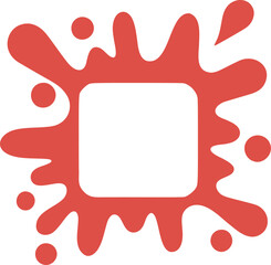 Abstract frame illustration. Bubble shape design element