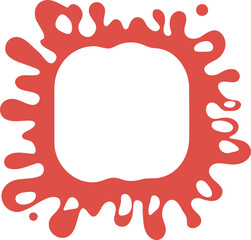 Abstract frame illustration. Bubble shape design element