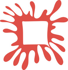 Abstract frame illustration. Bubble shape design element