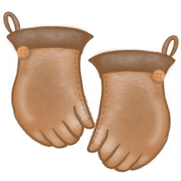 recommend clip art: gardener girl and boy  gardening elements,cart,barn,windmill,hand-drawn set  illustration