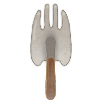 recommend clip art: gardener girl and boy  gardening elements,cart,barn,windmill,hand-drawn set  illustration