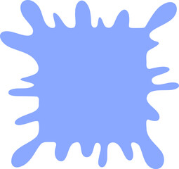 Abstract frame silhouette illustration. Blotch shape decorative element