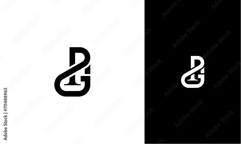 Fototapete PGI initial logo concept monogram,logo template designed to make your logo process easy and approachable. All colors and text can be modified. High resolution files included.