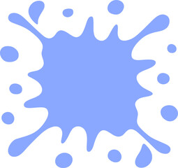 Abstract frame silhouette illustration. Blotch shape decorative element