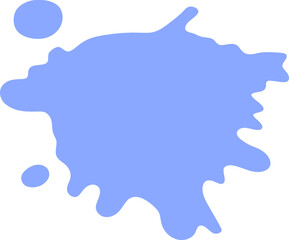 Abstract frame silhouette illustration. Blotch shape decorative element