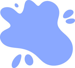 Abstract frame silhouette illustration. Blotch shape decorative element