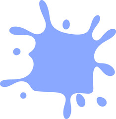 Abstract frame silhouette illustration. Blotch shape decorative element