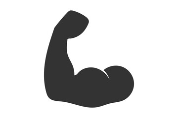 Biceps icon. Strond symbol vector ilustration.
