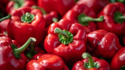 Fresh red bell pepper background     