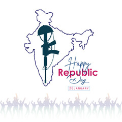 Happy Republic Day Social Media Post Design