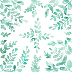 Leaf Ornament Decorative seamless pattern. Repeating background. Tileable wallpaper print.