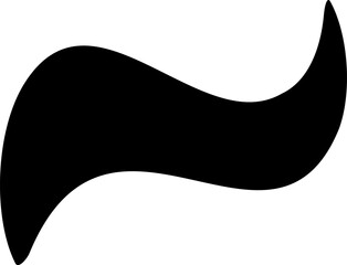 Abstract shape vector illustration. Blob shape silhouette decorative element