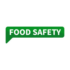 Food Safety Green Rectangle Shape For Hygiene Warranty Information Promotion Business Marketing Social Media Announcement
