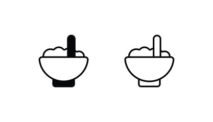 Kimchi icon design with white background stock illustration