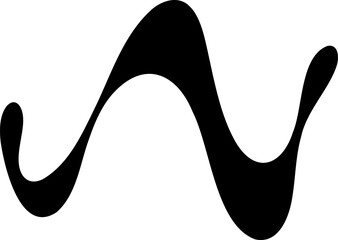 Naklejka premium Abstract shape vector illustration. Blob shape silhouette decorative element