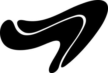 Abstract shape vector illustration. Blob shape silhouette decorative element