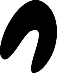 Abstract shape vector illustration. Blob shape silhouette decorative element