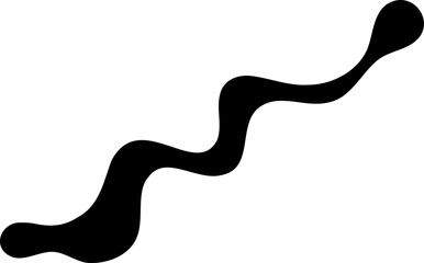 Abstract shape vector illustration. Blob shape silhouette decorative element