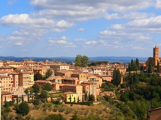 Fototapeta premium Siena in Tuscany - Italy - View of the old town