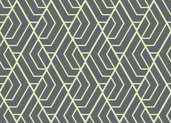 Abstract geometric pattern. A seamless vector background. Beige and gray ornament. Graphic modern pattern. Simple lattice graphic design