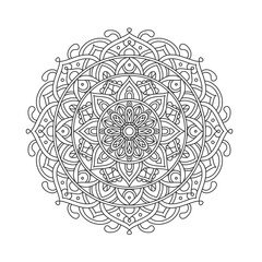 Fototapeta premium Circular pattern mandala art decoration elements