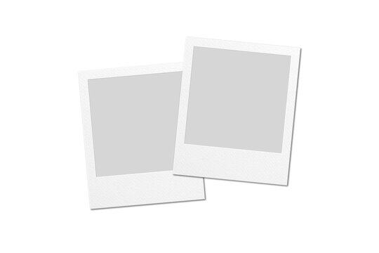 Blank Instant Camera Frames Illustration for Photography and Film