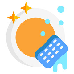 Sponge multi color icon, relate to housekeeping. use for UI or UX kit, web and app development.