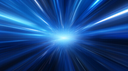 Obraz premium Azure Warp: Hyperspace Odyssey at the Speed of Light