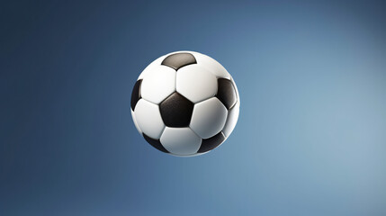 Fototapeta na wymiar 3d illustration of football or soccer ball hanging