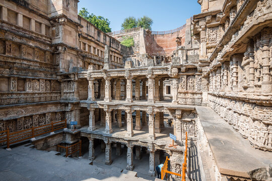 views of rani ki vav stepwells in patan, india