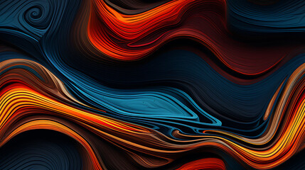 abstract colorful background in paint swirls - Seamless tile. Endless and repeat print.