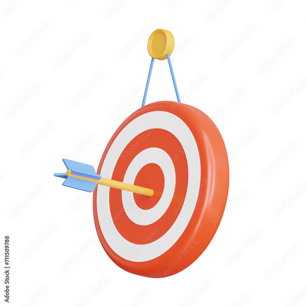 Aufkleber 3d accuracy model precision in action for excellence results. 3d illustration, 3d element, 3d render