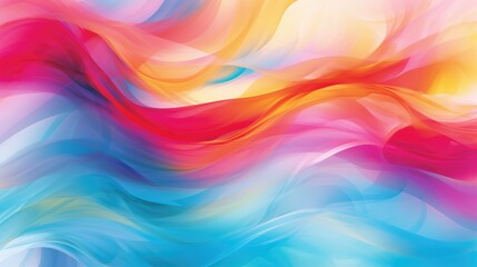 Fototapeta premium Abstract multicolored wavy background.