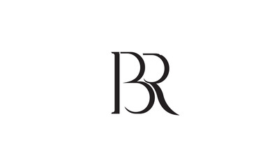 BR, RB, R, B Abstract Letters Logo Monogram	