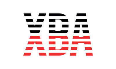 XBA three initial letter iconic line negative space minimal logo design vector template. monogram, abstract, wordmark, business, typography, minimalist, brand, company, flat, modern, unique, simple