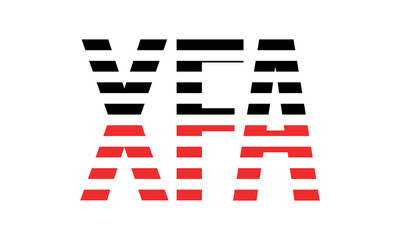 XFA three initial letter iconic line negative space minimal logo design vector template. monogram, abstract, wordmark, business, typography, minimalist, brand, company, flat, modern, unique, simple