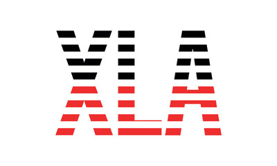 XLA three initial letter iconic line negative space minimal logo design vector template. monogram, abstract, wordmark, business, typography, minimalist, brand, company, flat, modern, unique, simple