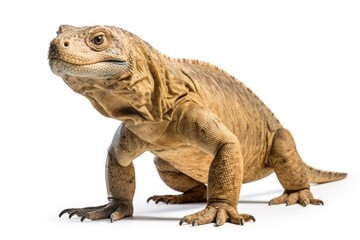 Obraz premium Komodo Dragon isolated on a white background