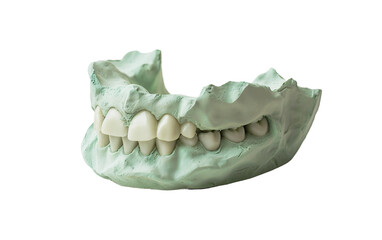 Mastering Techniques with Dental Putty On Transparent Background.