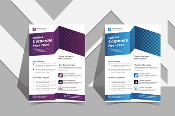 Creative professional Corporate flyer business flyer template design