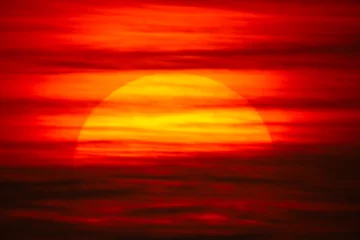 Wandcirkels tuinposter 雲の御簾越しの朝の太陽20201213-4 © 魚住耕司
