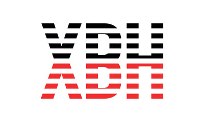 XBH three initial letter iconic line negative space minimal logo design vector template. monogram, abstract, wordmark, business, typography, minimalist, brand, company, flat, modern, unique, simple