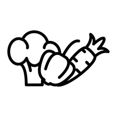 Vegetables Line icon