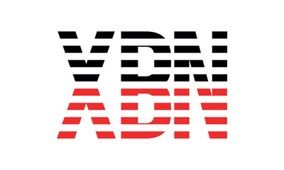 XBN three initial letter iconic line negative space minimal logo design vector template. monogram, abstract, wordmark, business, typography, minimalist, brand, company, flat, modern, unique, simple