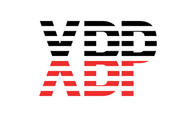 XBP three initial letter iconic line negative space minimal logo design vector template. monogram, abstract, wordmark, business, typography, minimalist, brand, company, flat, modern, unique, simple