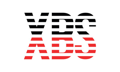 XBS three initial letter iconic line negative space minimal logo design vector template. monogram, abstract, wordmark, business, typography, minimalist, brand, company, flat, modern, unique, simple