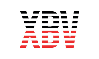 XBV three initial letter iconic line negative space minimal logo design vector template. monogram, abstract, wordmark, business, typography, minimalist, brand, company, flat, modern, unique, simple
