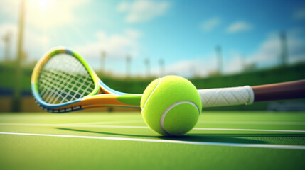 3d tennis club or school or competition illustration